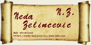 Neda Zelinčević vizit kartica